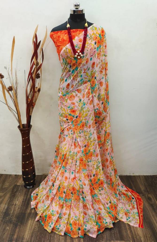 Soni 131 Weightless Georgette Printed Regular Wear Designer Saree Collection